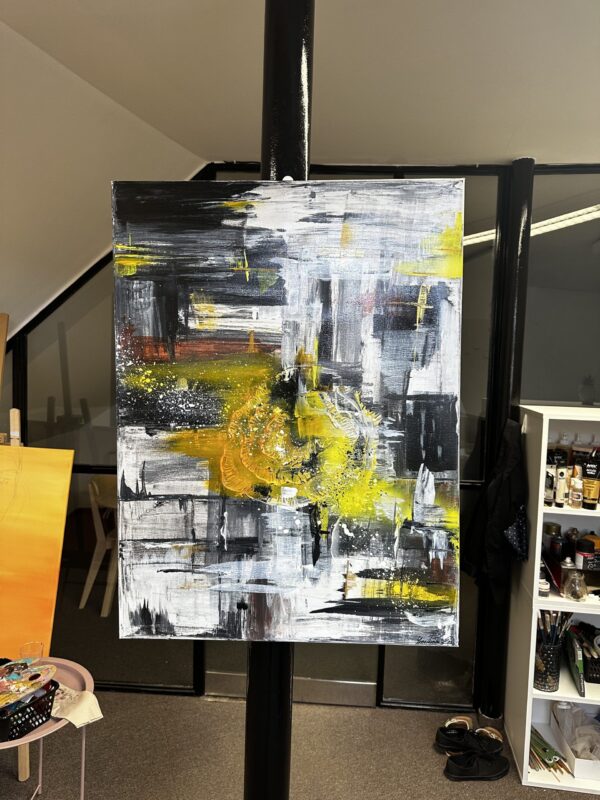 Abstract painting in acrylic entitled: Lost in abstraction