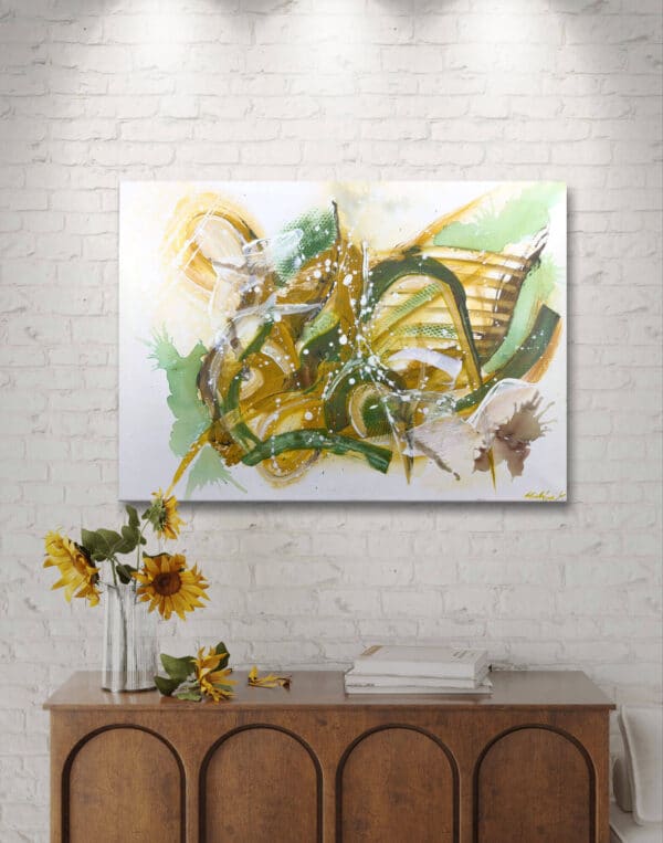 Abstract In Painting: Golden Melody