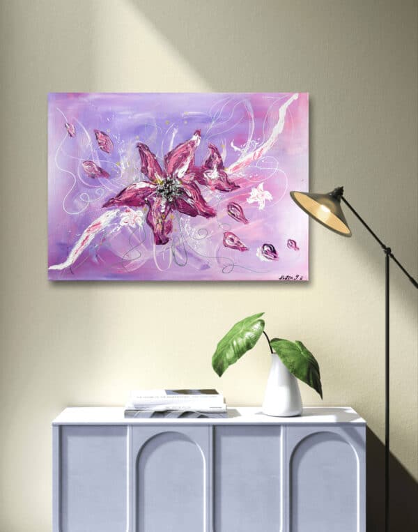 Abstract In Painting: Whisper of Lilies